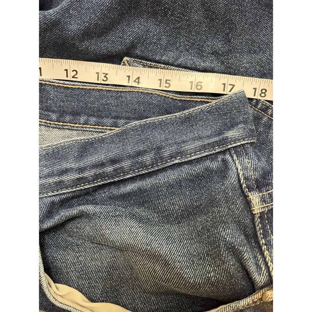 Vtg Rocawear Jeans Blue Baggy Wide Leg Skater Y2K Distressed - Picture 6 of 8